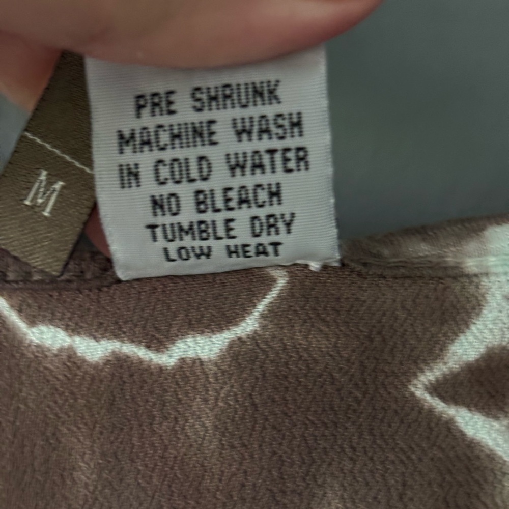 XCVI | Tie Dye | Lightweight Tank | Brown & Teal | M - Picture 7 of 10